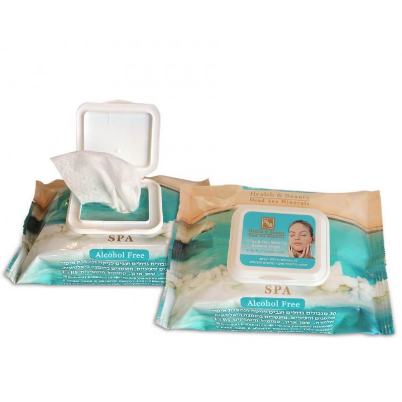 Lingettes démaquillantes pour les yeux et le visage